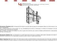 Sitio web de Estanterias Lg