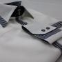 Camisa combinada blanca