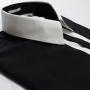 camisa Negra/ blanco