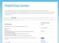 Sitio web de Habilitaciones Avellaneda. Estudio Profesional.