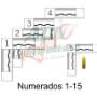 Testigos métricos numerados
