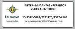 FLETES, La Nueva Transportes, Mudanzas, Repartos