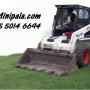 Minicargadora Bobcat con accesorios