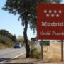 cartel de ingreso a la Capital Española