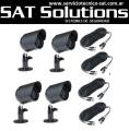Kit 4 Camaras de seguridad Infrarrojas