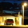 Alarma instalada en los pilares de luz