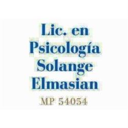 Lic en Psicologia Solange Elmasian - Mp 54054