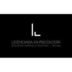 Lic en Psicologia Soledad Marcela Nocioni - Mp 856