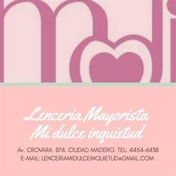 LENCERIA MI DULCE INQUIETUD