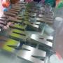 Letras corpóreas en acero inoxidable. TECNOLETRAS