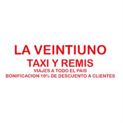 LA VEINTIUNO - TAXI Y REMIS - VIAJES A TODO EL PAIS - BONIFICACION 10% DE DESCUENTO A CLIENTES