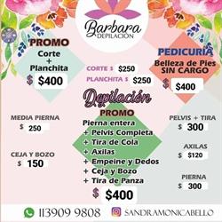 DEPILACION CON CERA- PEDICURIA "BARBARA"