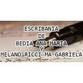 Escribanía de Bedia Ana María y Melano Ricci Ma Gabriela