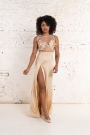 Vestido Bordado gold