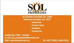 Sol propiedades
