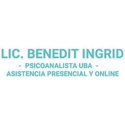 Lic. Benedit Ingrid - Psicoanalista Uba - Asistencia Presencial y Online