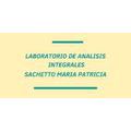 Laboratorio de Análisis Integrales Sachetto María Patricia