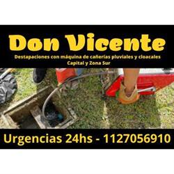 Destapaciones Don Vicente - Cañerías pluviales y cloacales