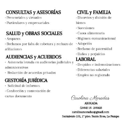 ESTUDIO JURIDICO  Moradas Carolina
