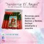 Novenas a Santos y Santas con estampita y oración.