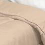 Acolchado reversible 2 1/2 plazas beige
