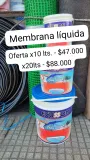 Membrana Líquida en Blanco y Rojo Teja 20l 10l 4l 1l