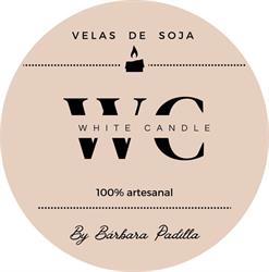 White Candle-velas de soja
