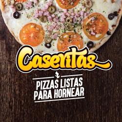 Caseritas. Pizzas listas para hornear.