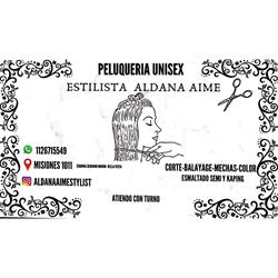 Aldana aime peluquería