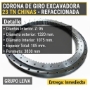 corona de giro refaccionada excavadora china