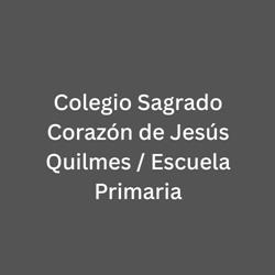 Colegio Sagrado Corazón de Jesús Quilmes / Escuela Primaria