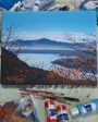 paisaje en acrilico