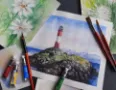 paisaje en acuarela
